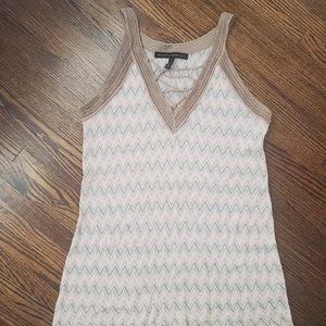 WHBM Metallic Chevron Print Sweater